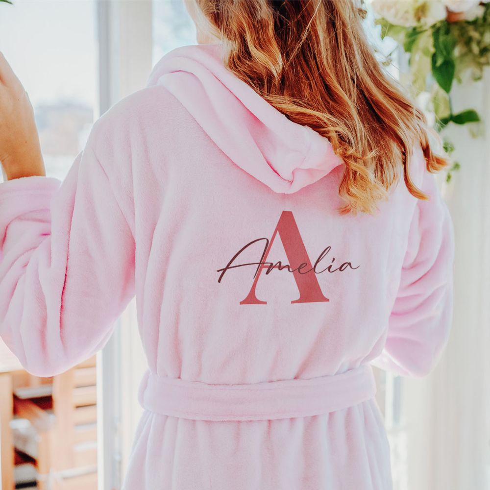 Personalised Bathrobe with Name and Monogram