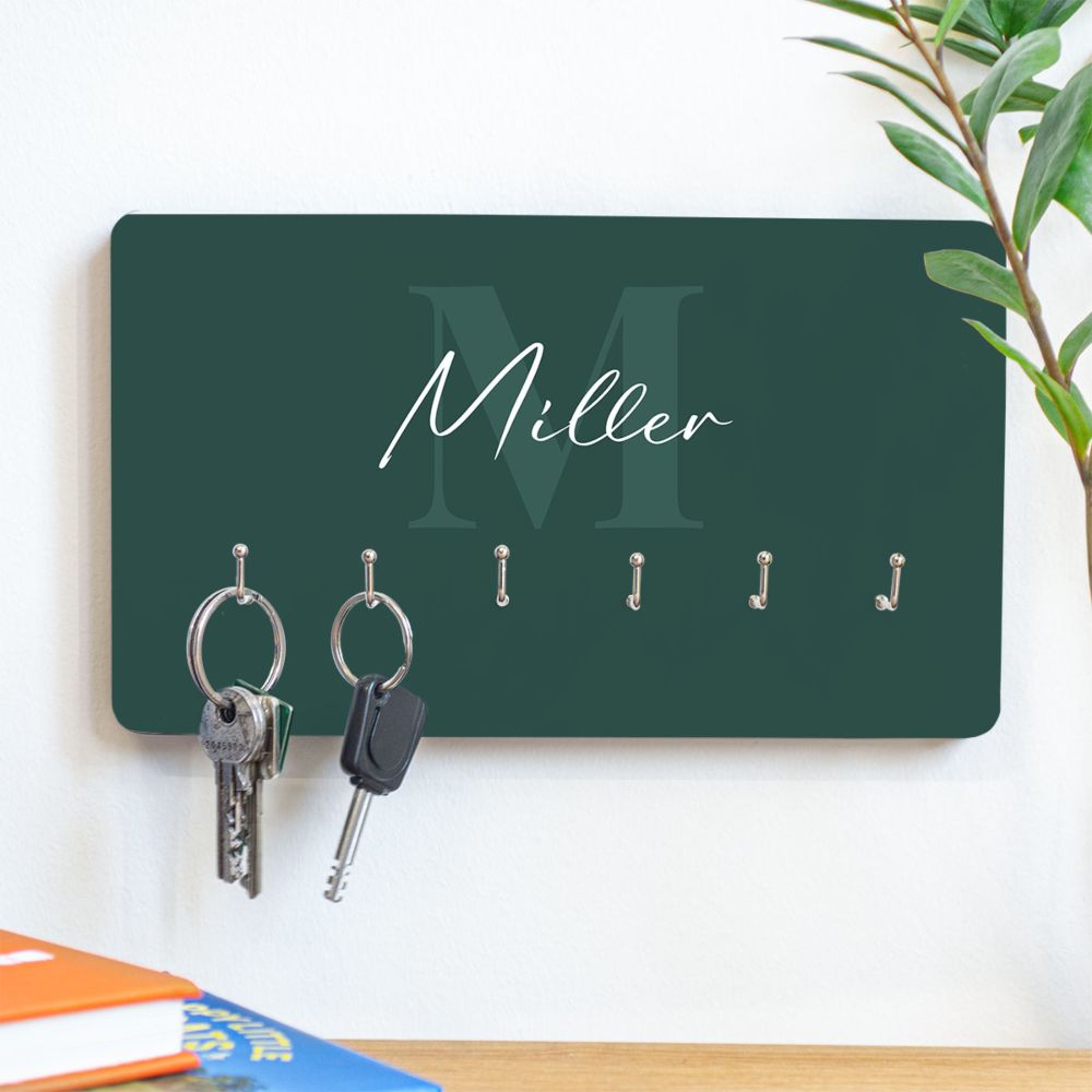 Personalised Key Hanger with Monogram
