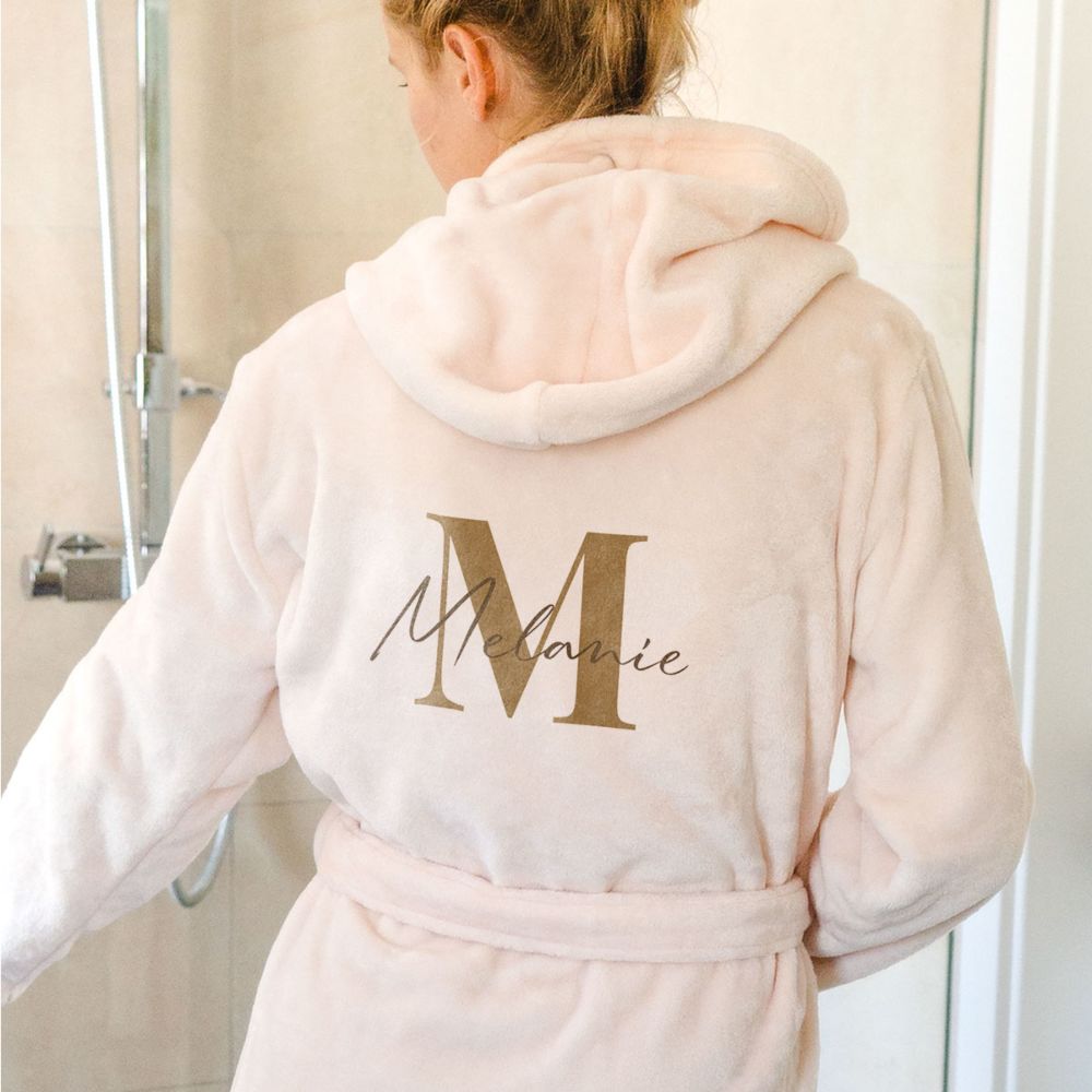 Personalised Bathrobe with Name and Monogram