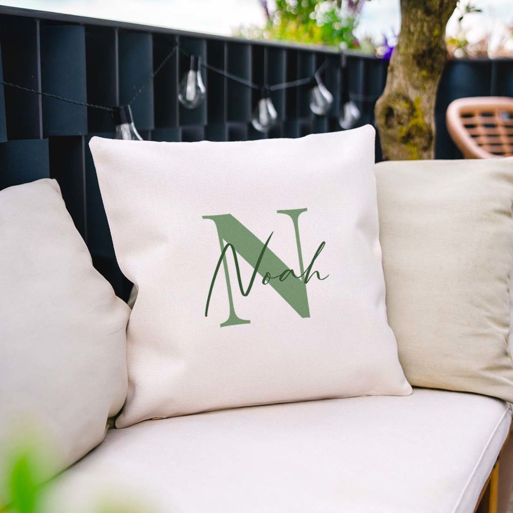 Personalised Monogram Cushion Cover