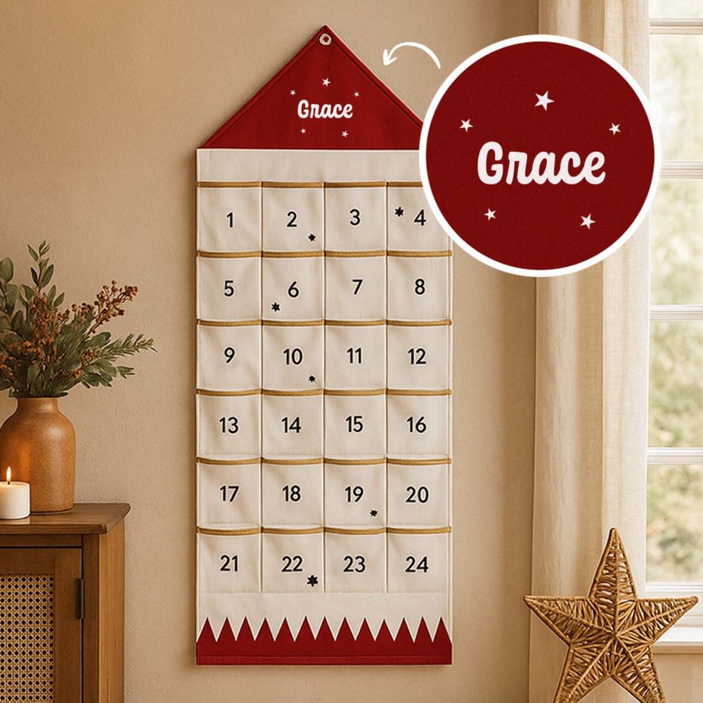 Personalisierbarer Adventskalender mit Name Personalisierbarer Adventskalender mit Name