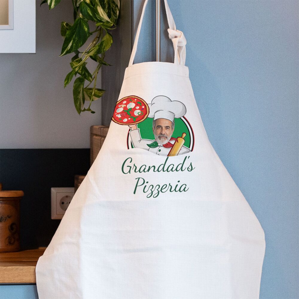 Personalised Kitchen Apron with Photo and Name