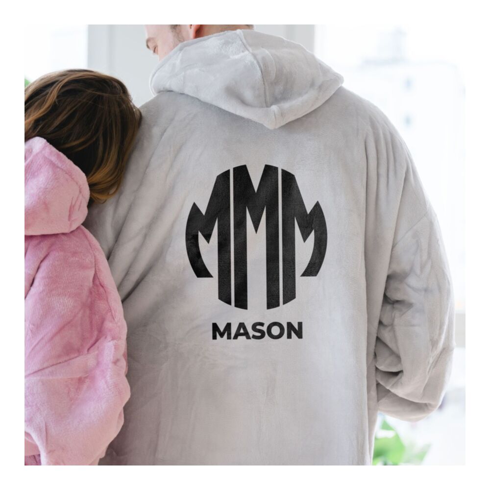 Personalised Monogram Hoodie Blanket