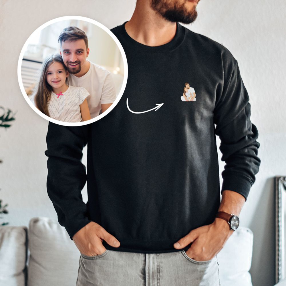 Personalised Sweatshirt with Small Illustration
