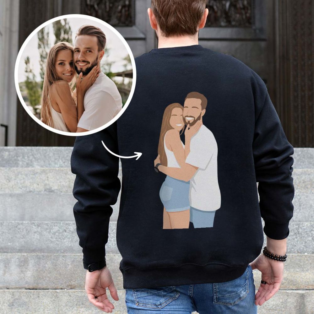 Personalised sweater with illustration
