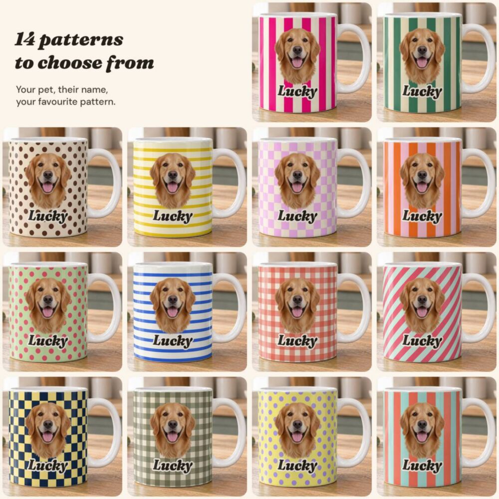 Personalised Pet Mug with Pattern
