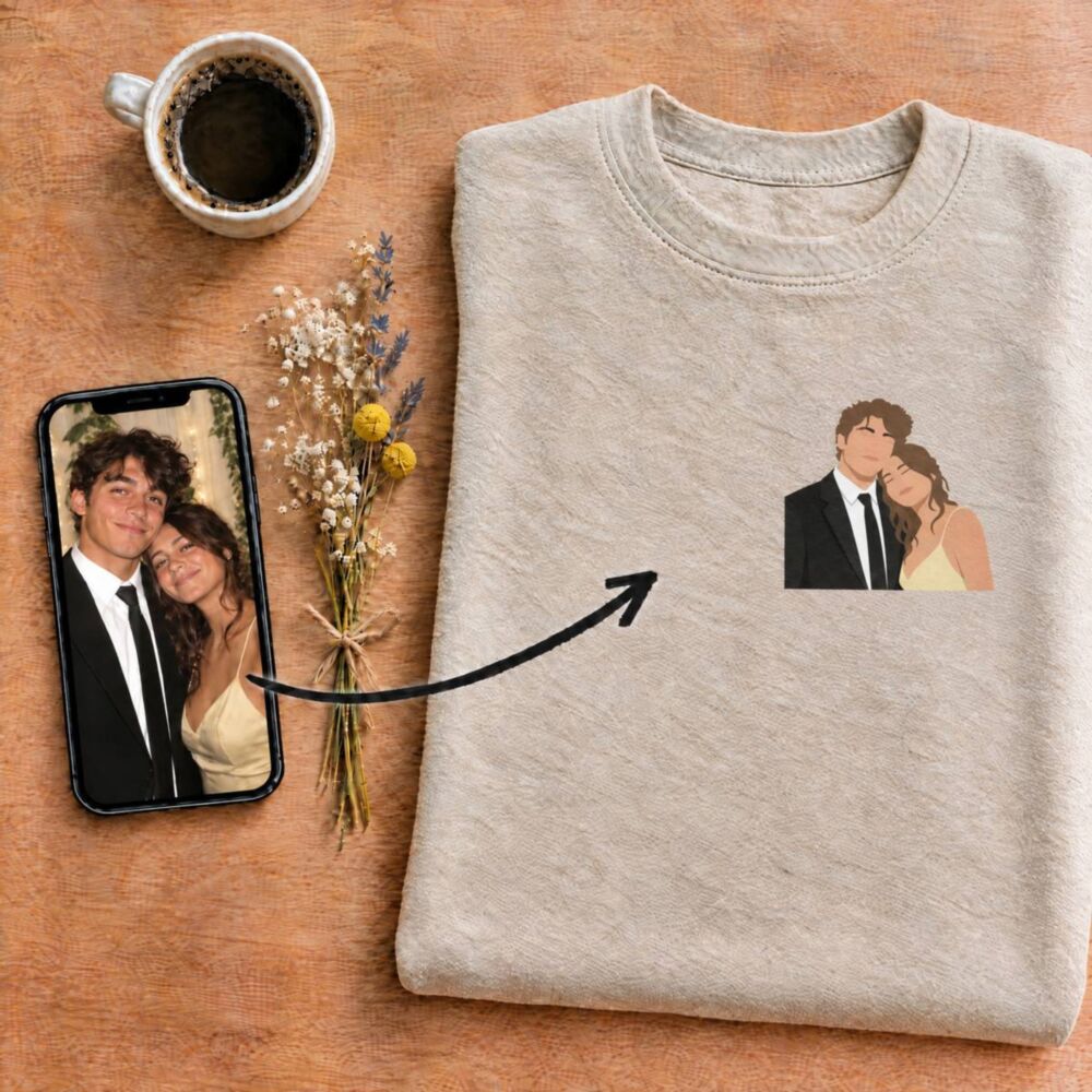 Personalised Sweatshirt with Small Illustration