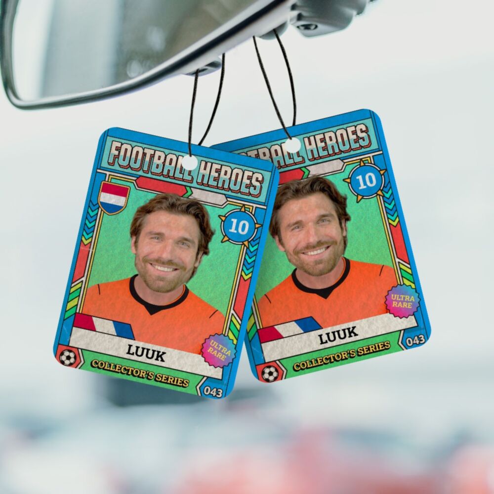 Personalised World Cup Collectible Photo Sticker Air Freshener