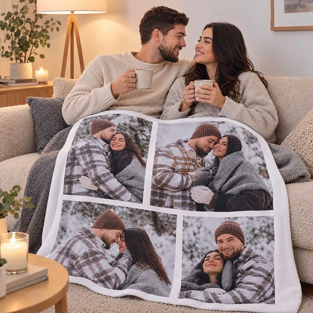 Personalised Blanket with Photo Collage