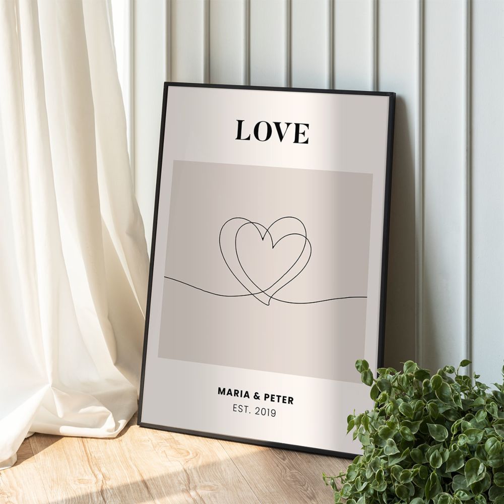 Personalised Poster with Text and Design