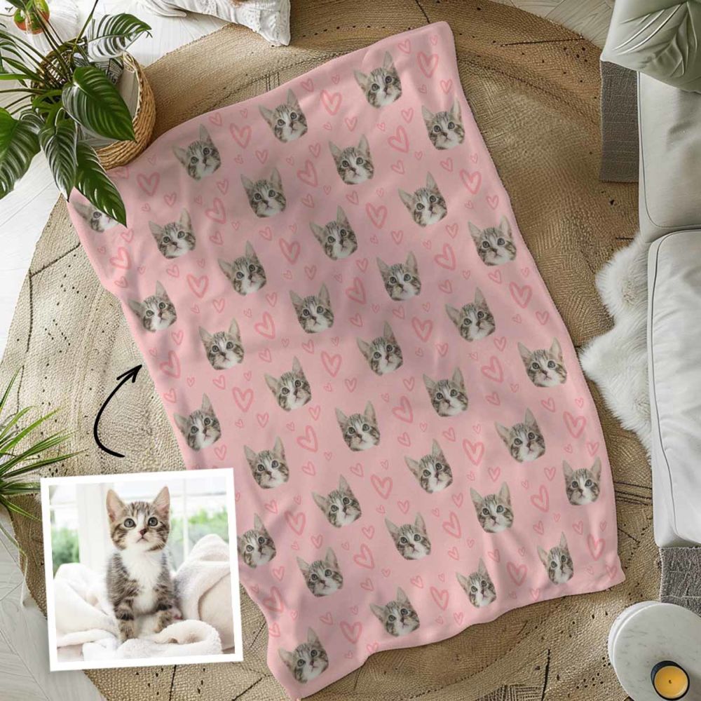 Personalised Blanket with Pet Face