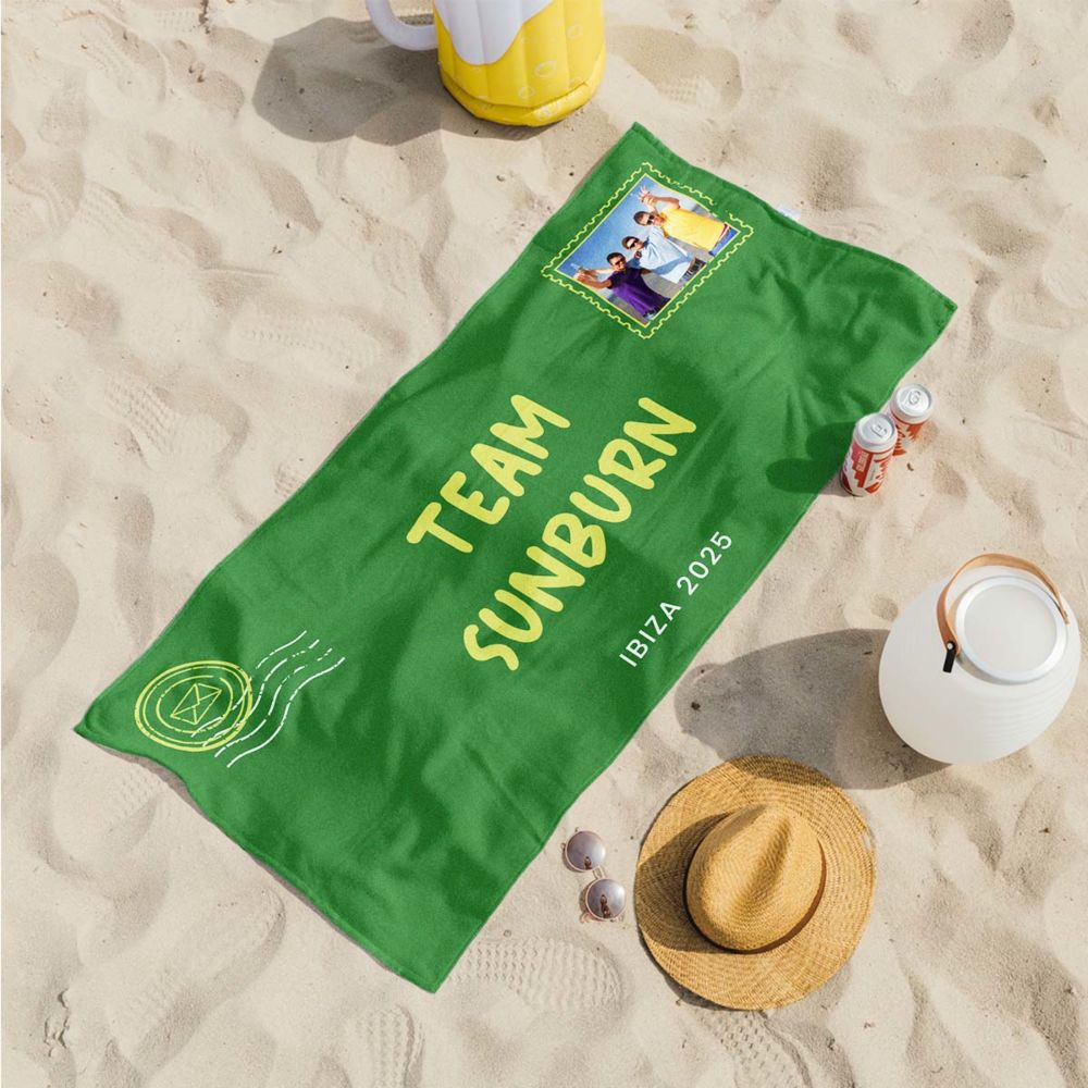 Personalised Postcard Towel