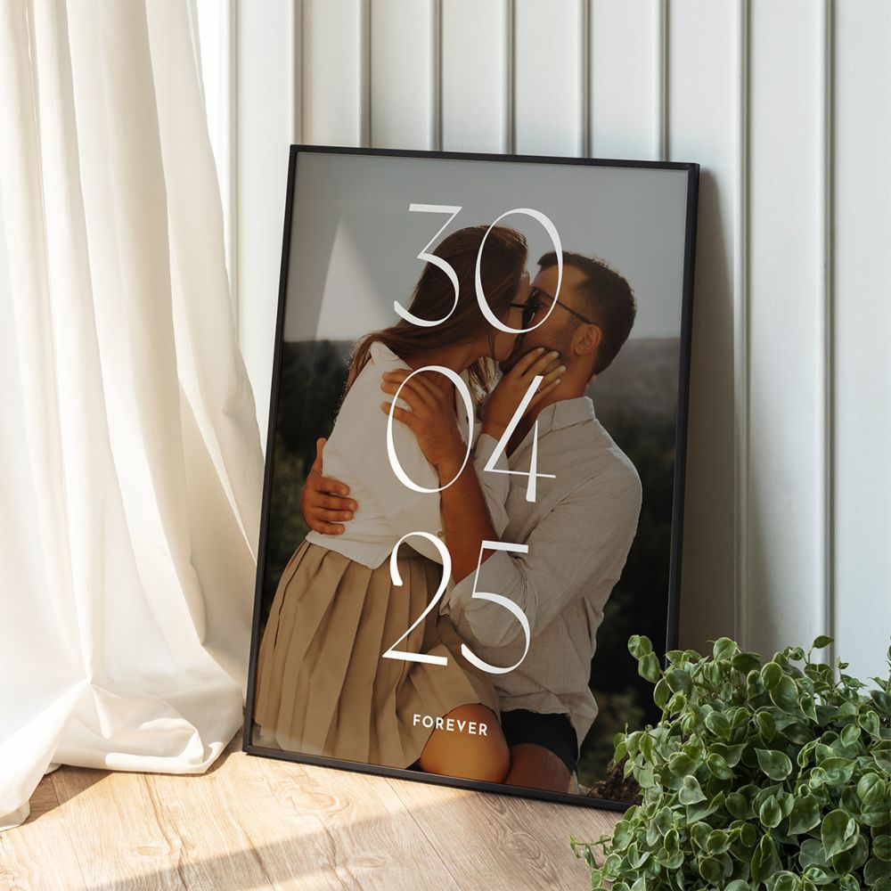 Personalised Poster with Name and Date