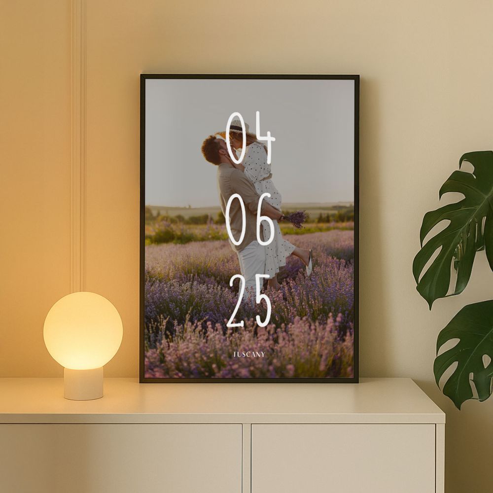 Personalised Poster with Name and Date
