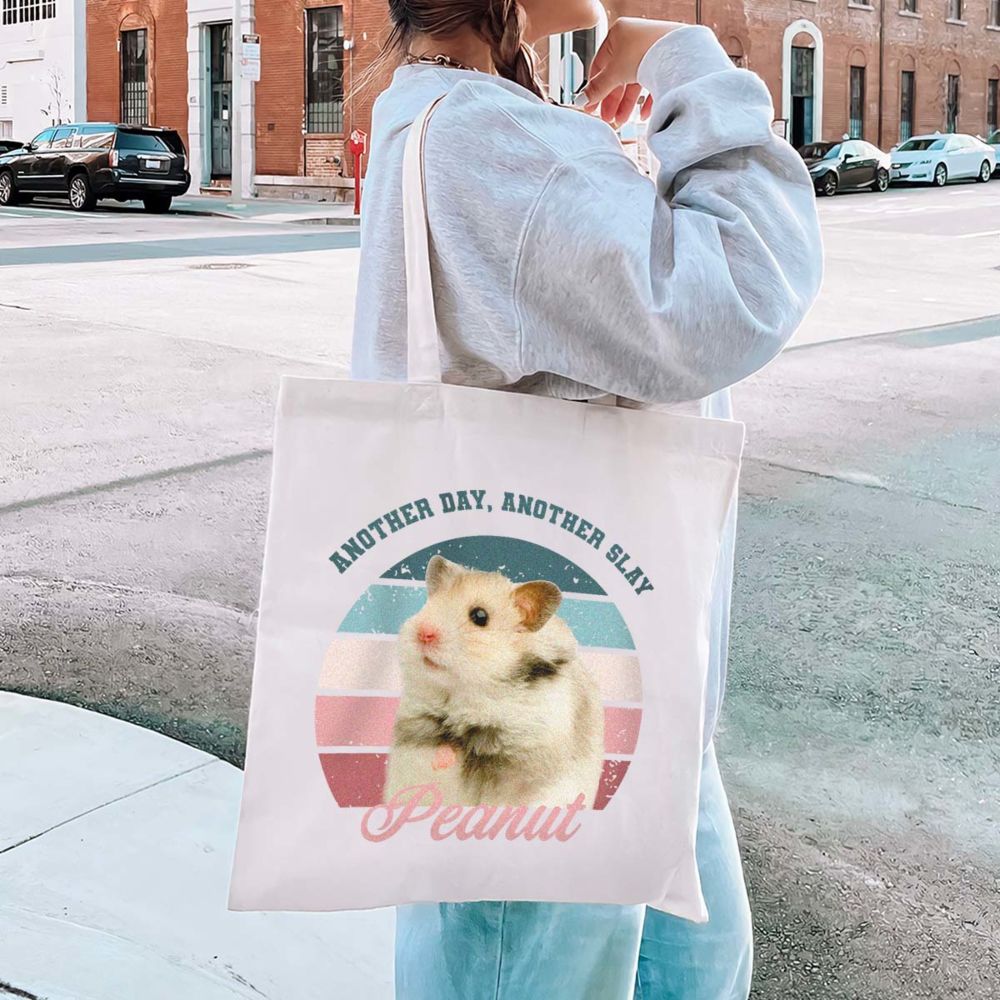 Personalised Retro Tote Bag with Pet