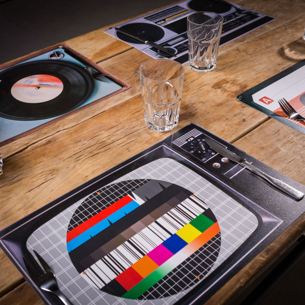 Set of 4 Retro Placemats