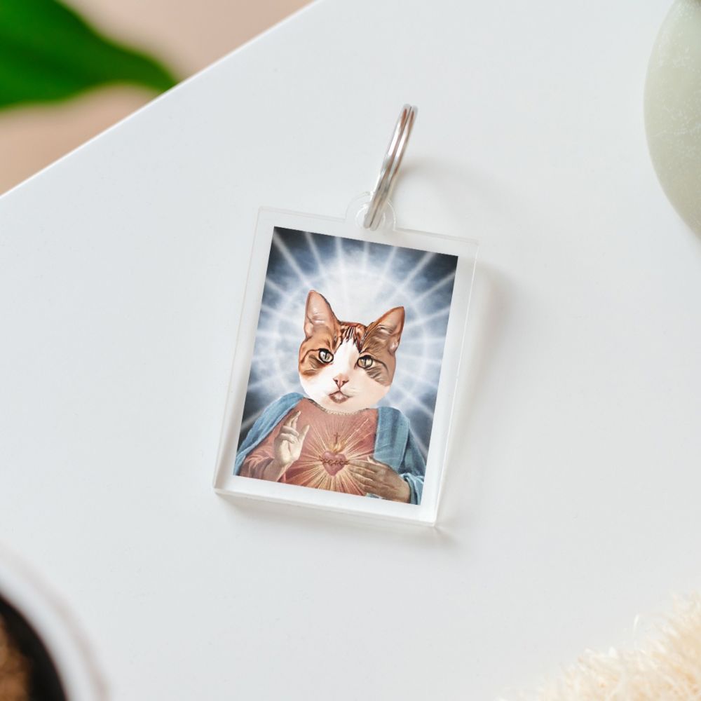 Personalised Saint Yourself Keychain