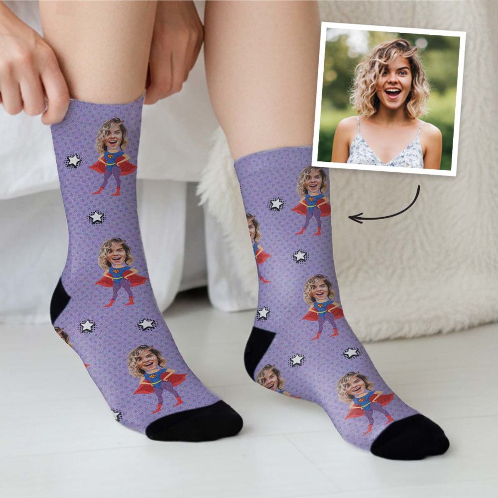 Personalised Superhero Socks