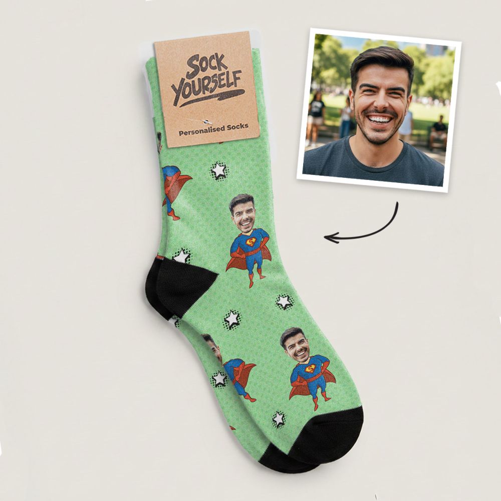 Personalised Superhero Socks