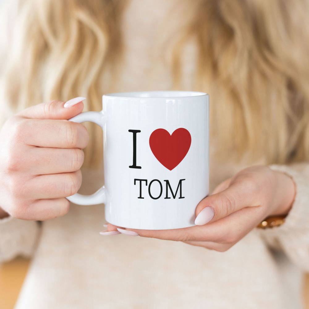 Personalised 'I Heart' Mug