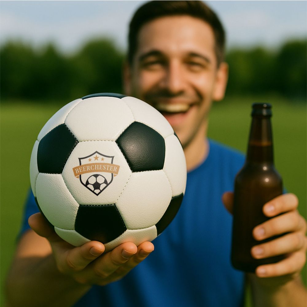 Personalised Football with Text and Crest