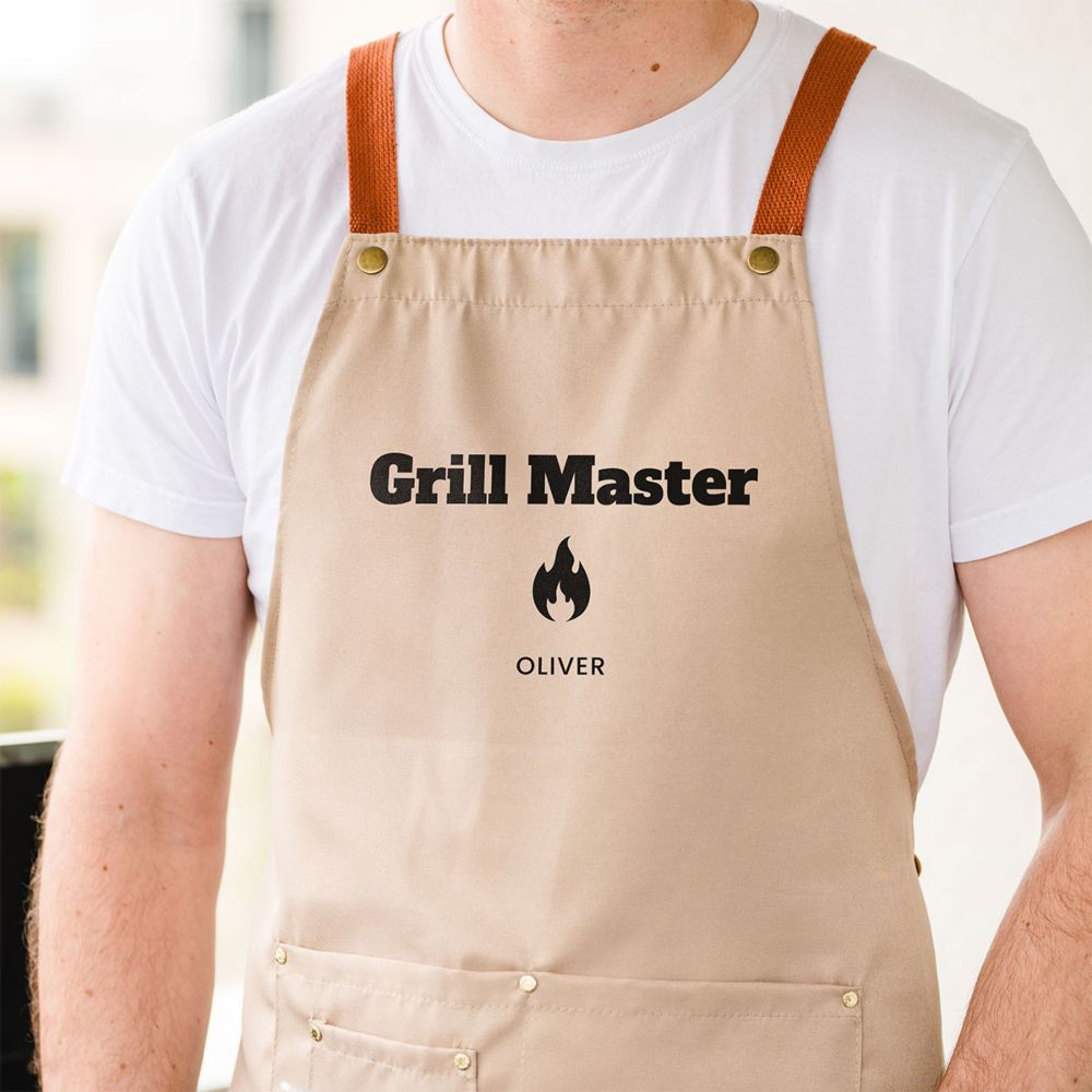 Personalised Apron with Text and Symbol