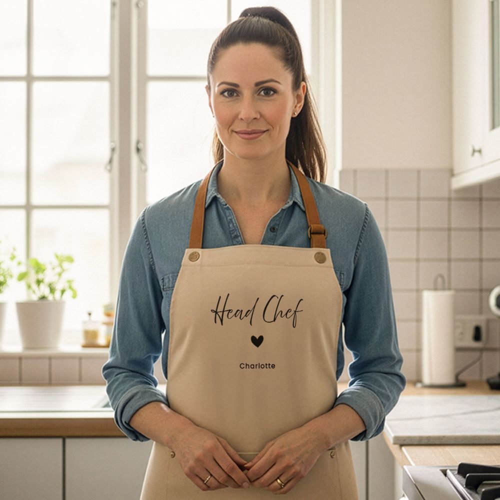 Personalised Apron with Text and Symbol
