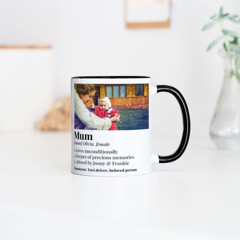 Photo Upload Heart-Handle Mug With Definition
