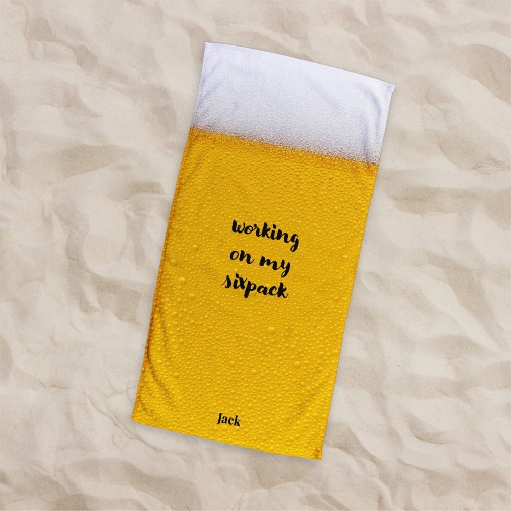 Personalised Beer Towel