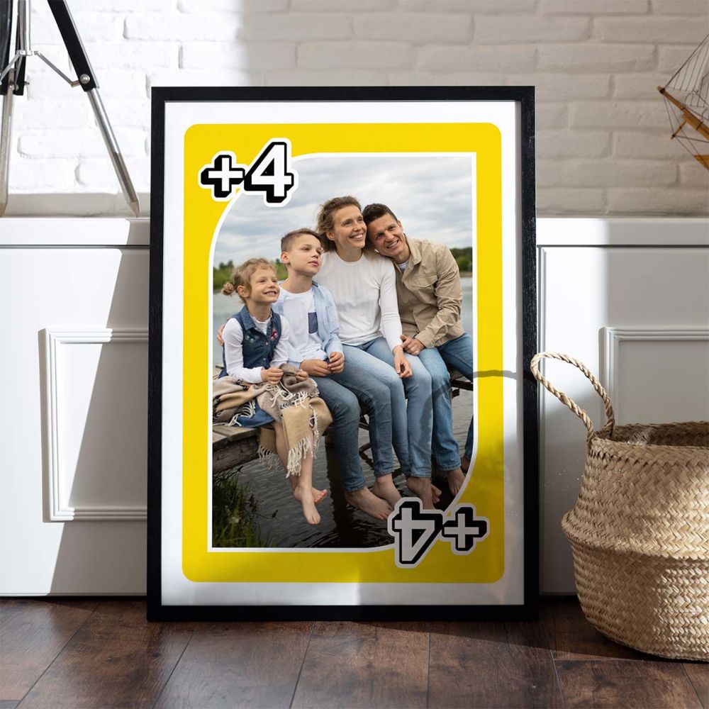 Personalised Playing Card Photo Poster