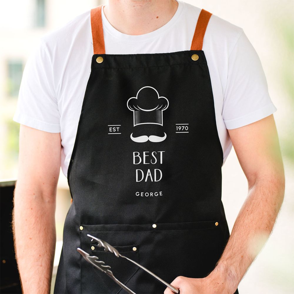 Personalised Grill Master Apron with Text