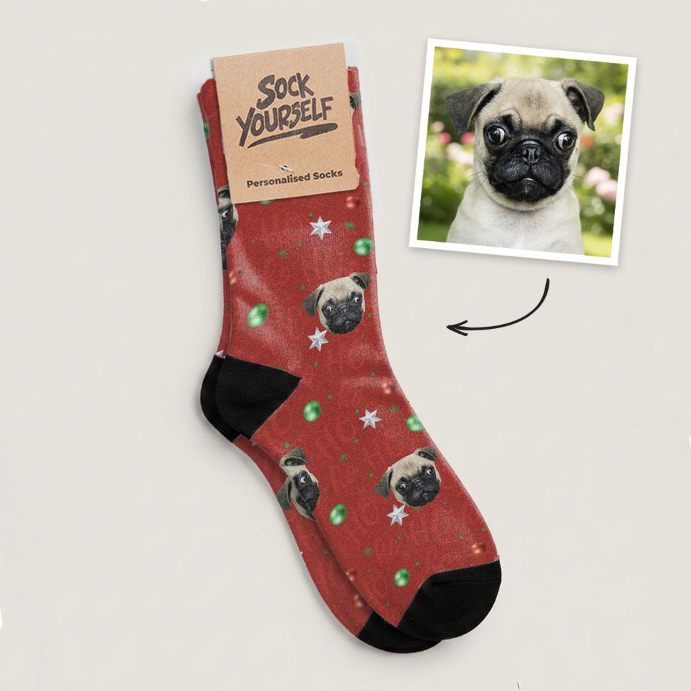 Personalised Christmas Character Socks