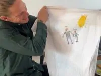 Personalised T-Shirt with Dual-Sided Drawing