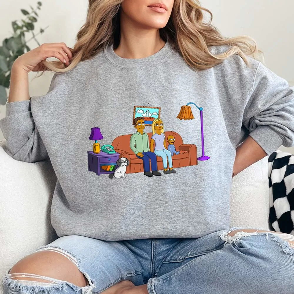  Personalised Cartoon Family Sweatshirt