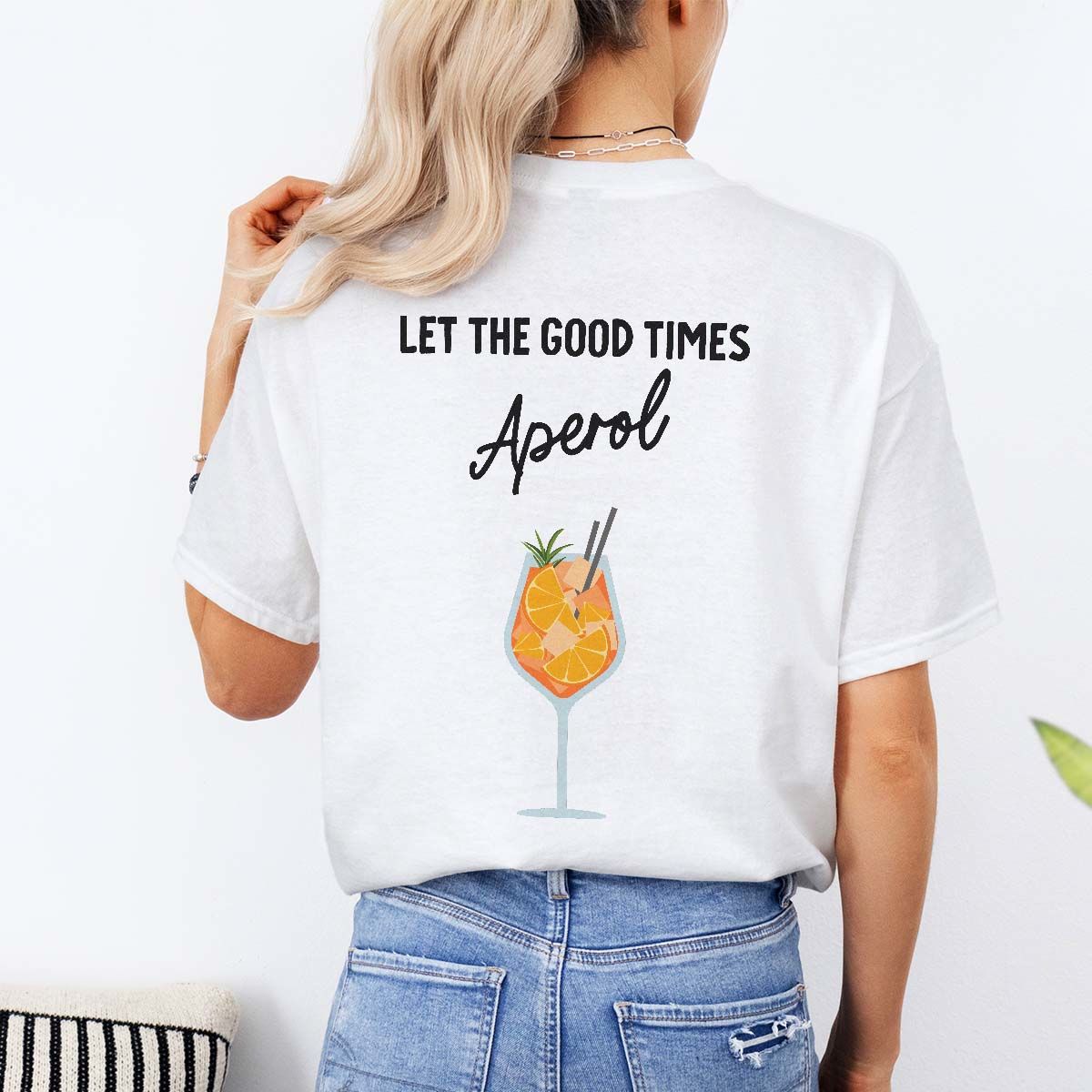 Personalised Aperol Glass Tshirt
