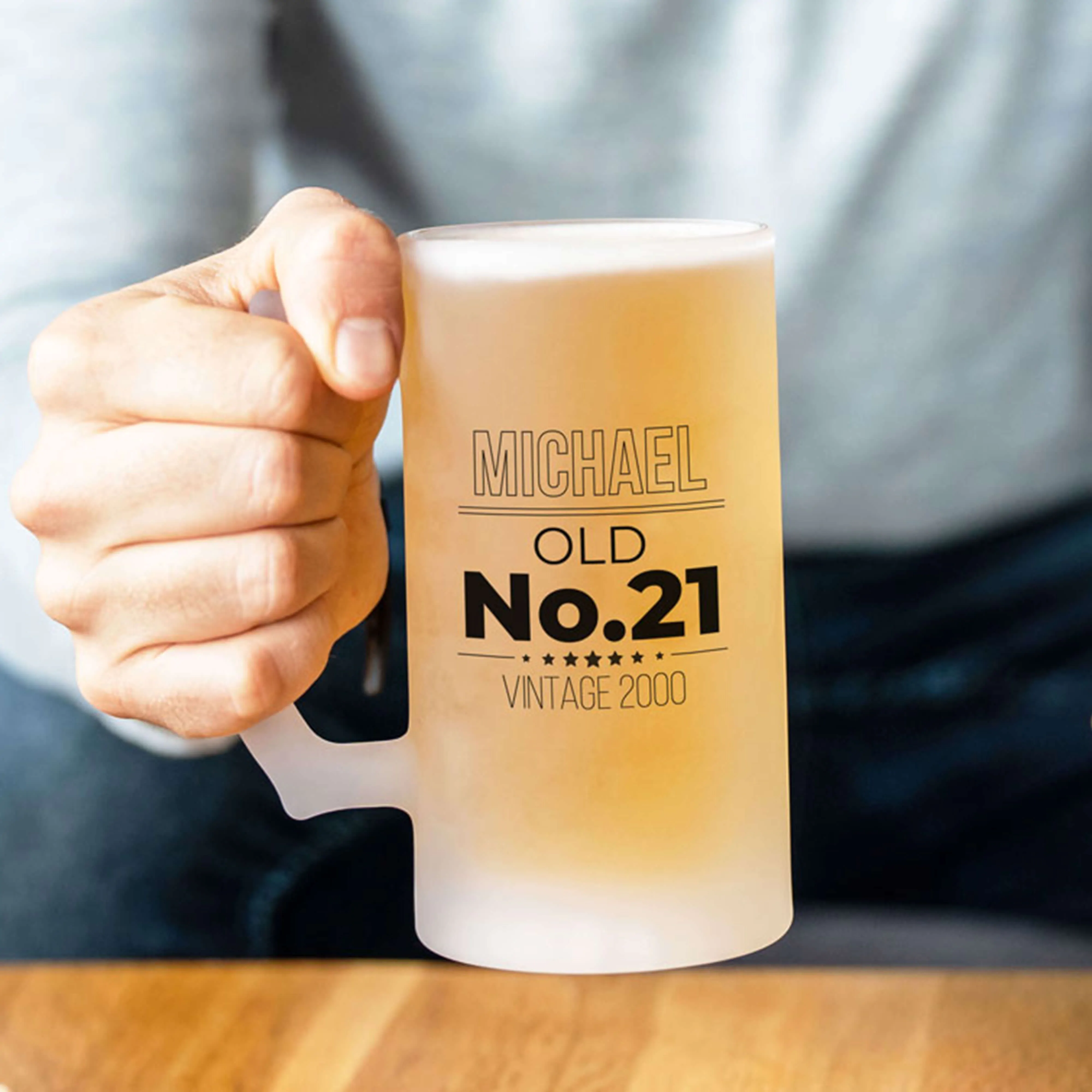 Personalised Birthday Beer Mug