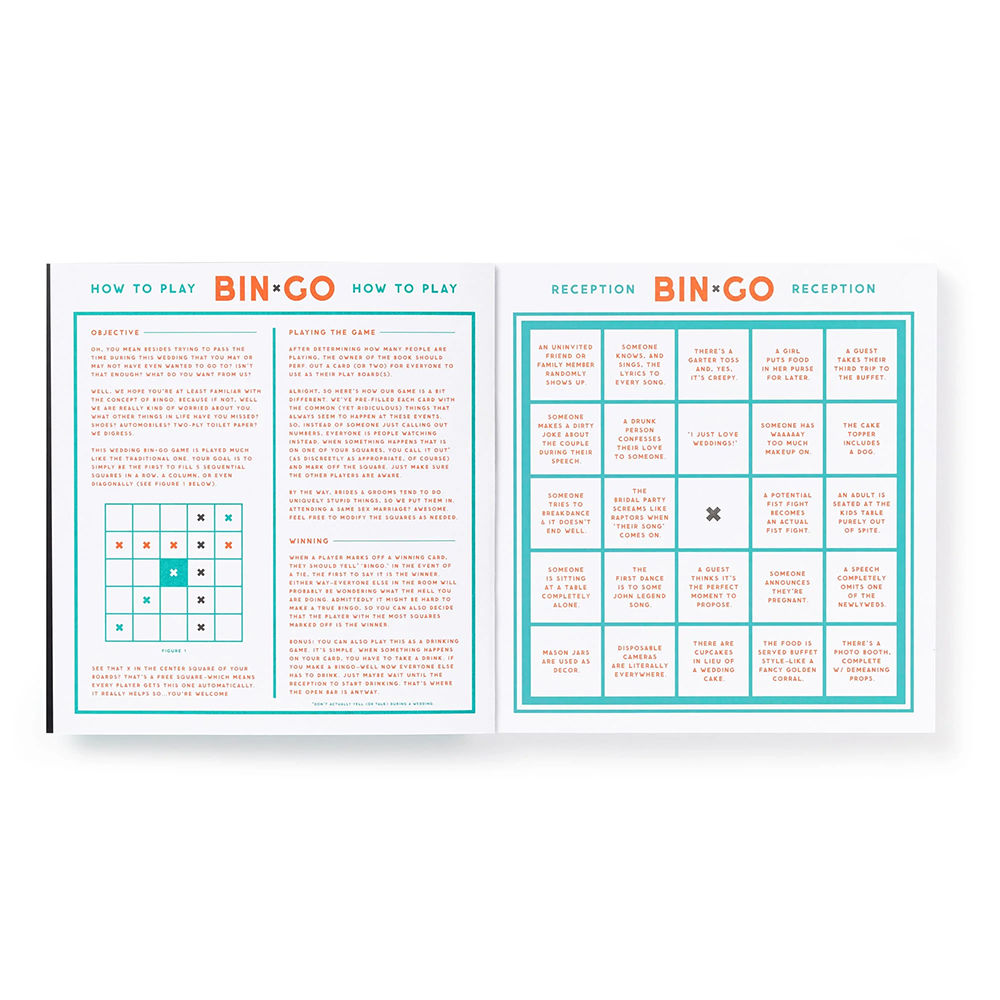 Bin-go Endure A Wedding Bingo Book