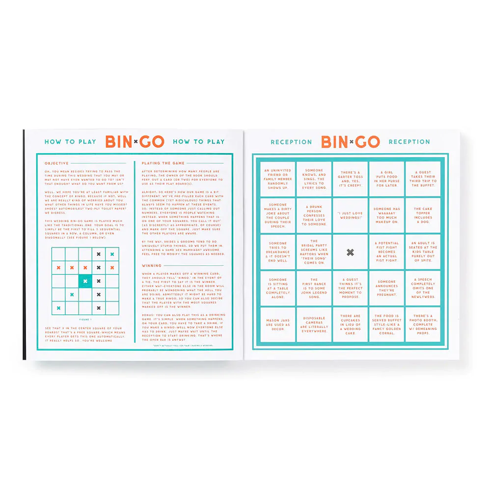 Bin-go Endure A Wedding Bingo Book