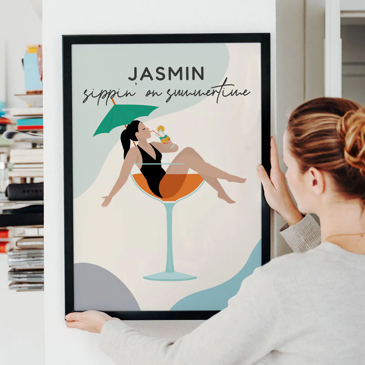 Personalised Illustrated Cocktail Poster