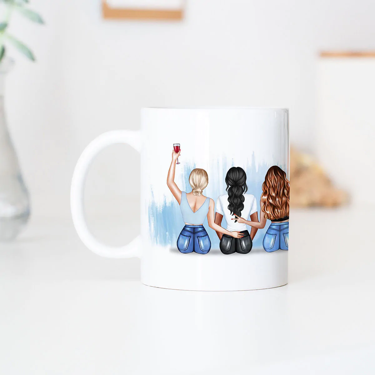 Personalised Friendship Mug With Custom Illustration