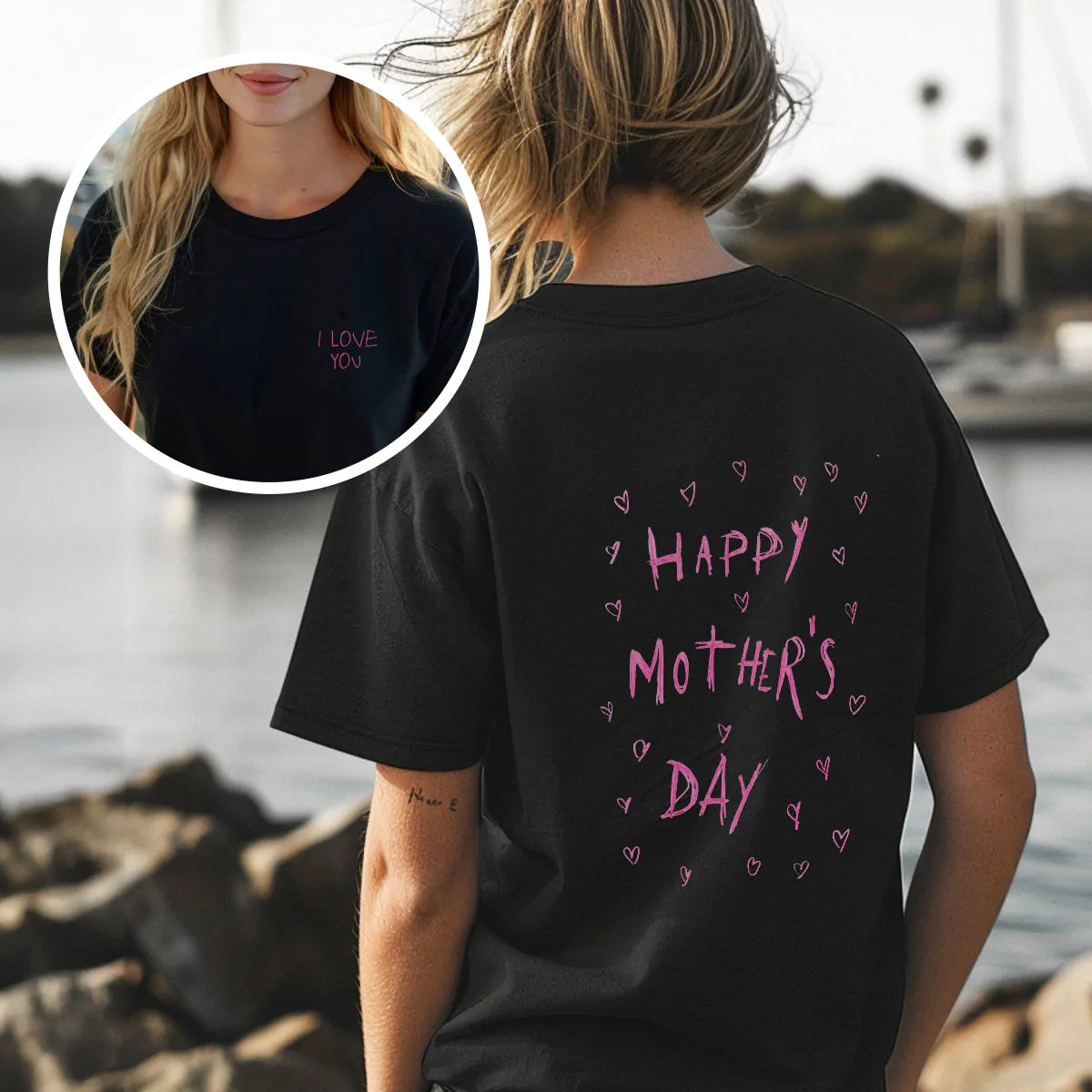 Personalised T-Shirt with Dual-Sided Drawing