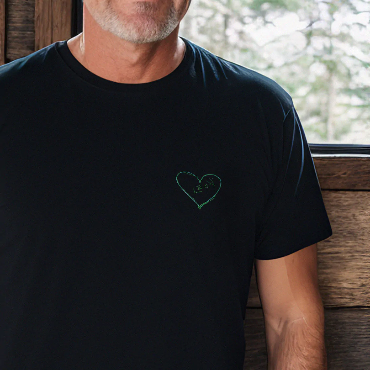 Personalised T-Shirt with Dual-Sided Drawing