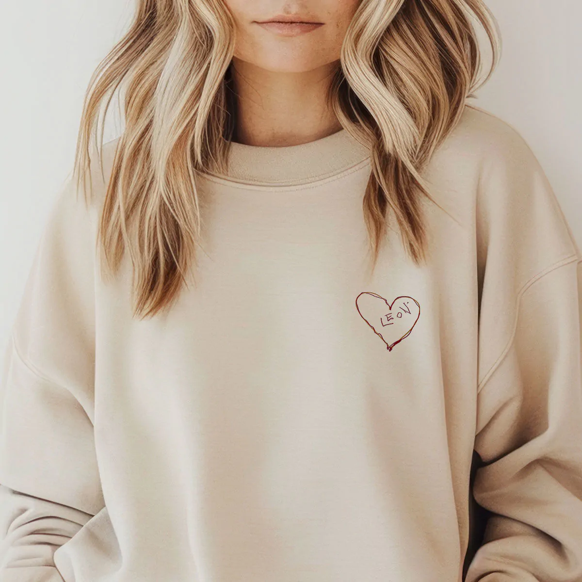 Personalised Sweatshirt with Dual-Sided Drawing