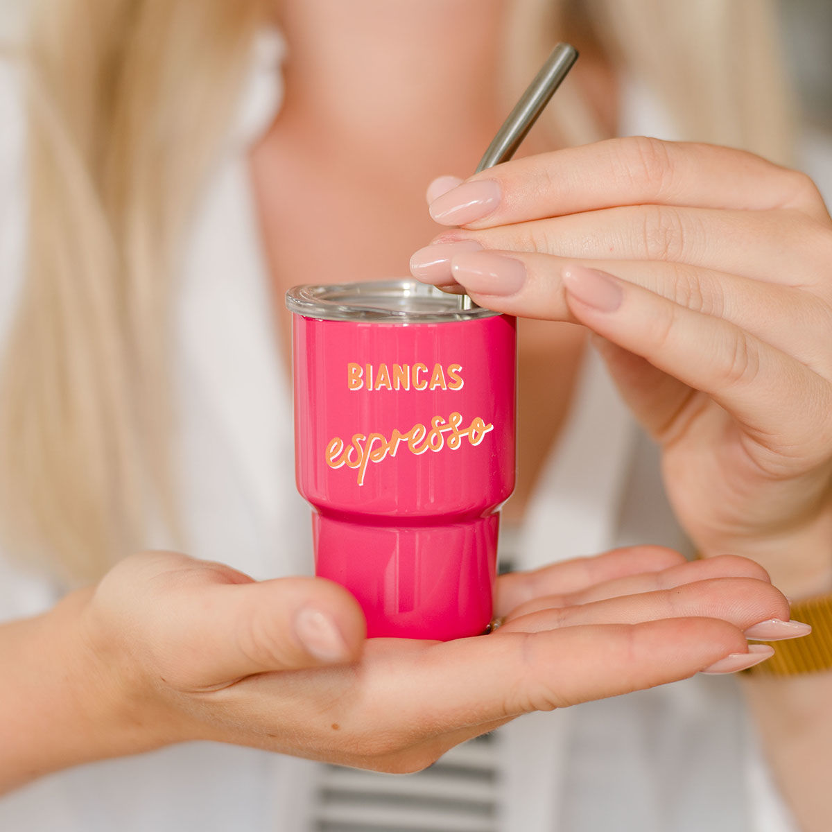 Personalised Mini Drinking Cup with Text