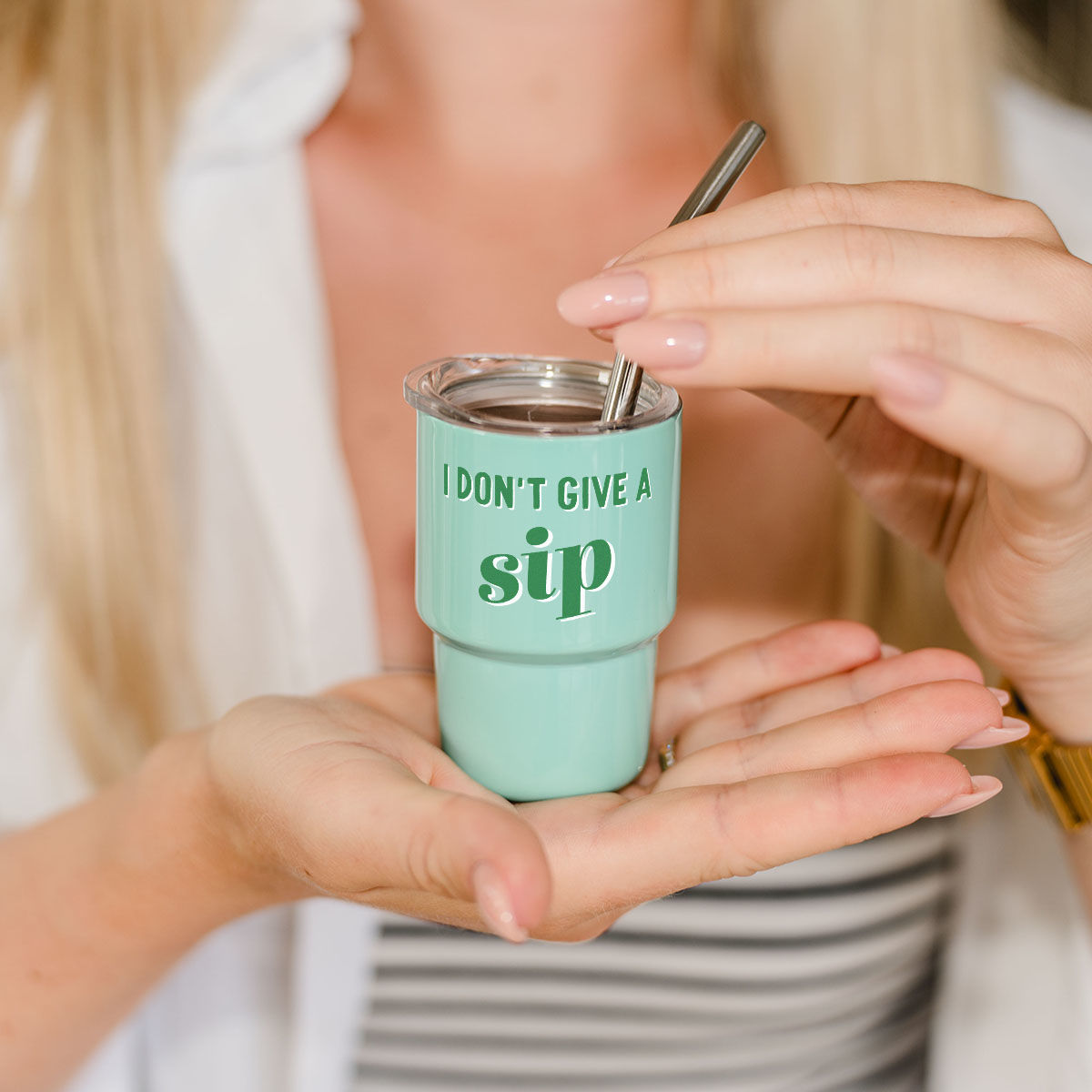 Personalised Mini Drinking Cup with Text
