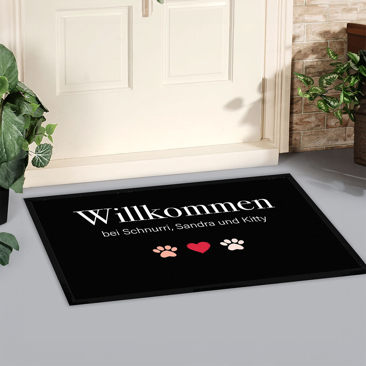 Personalised Doormat With Family Symbols