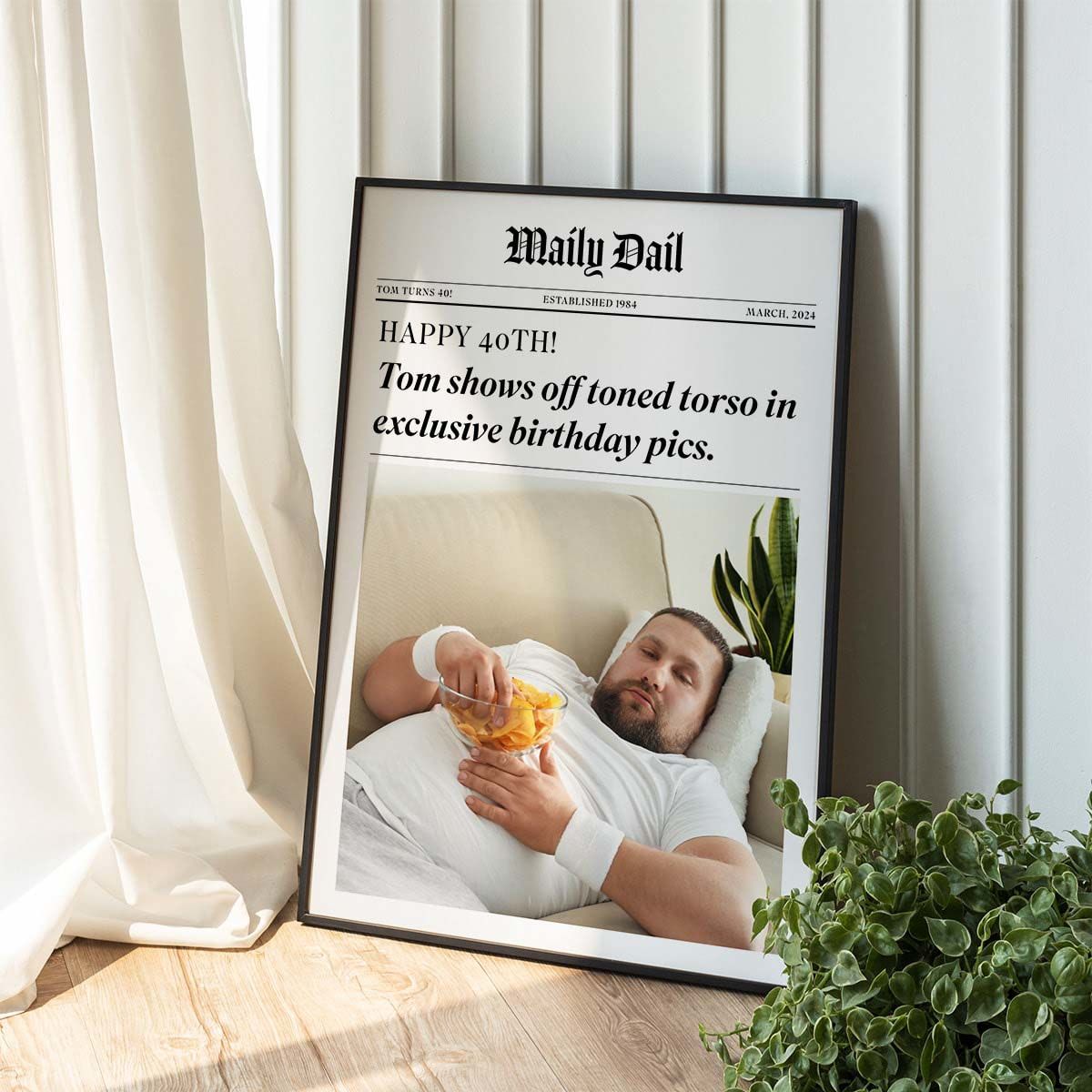 Personalised Newspaper Poster