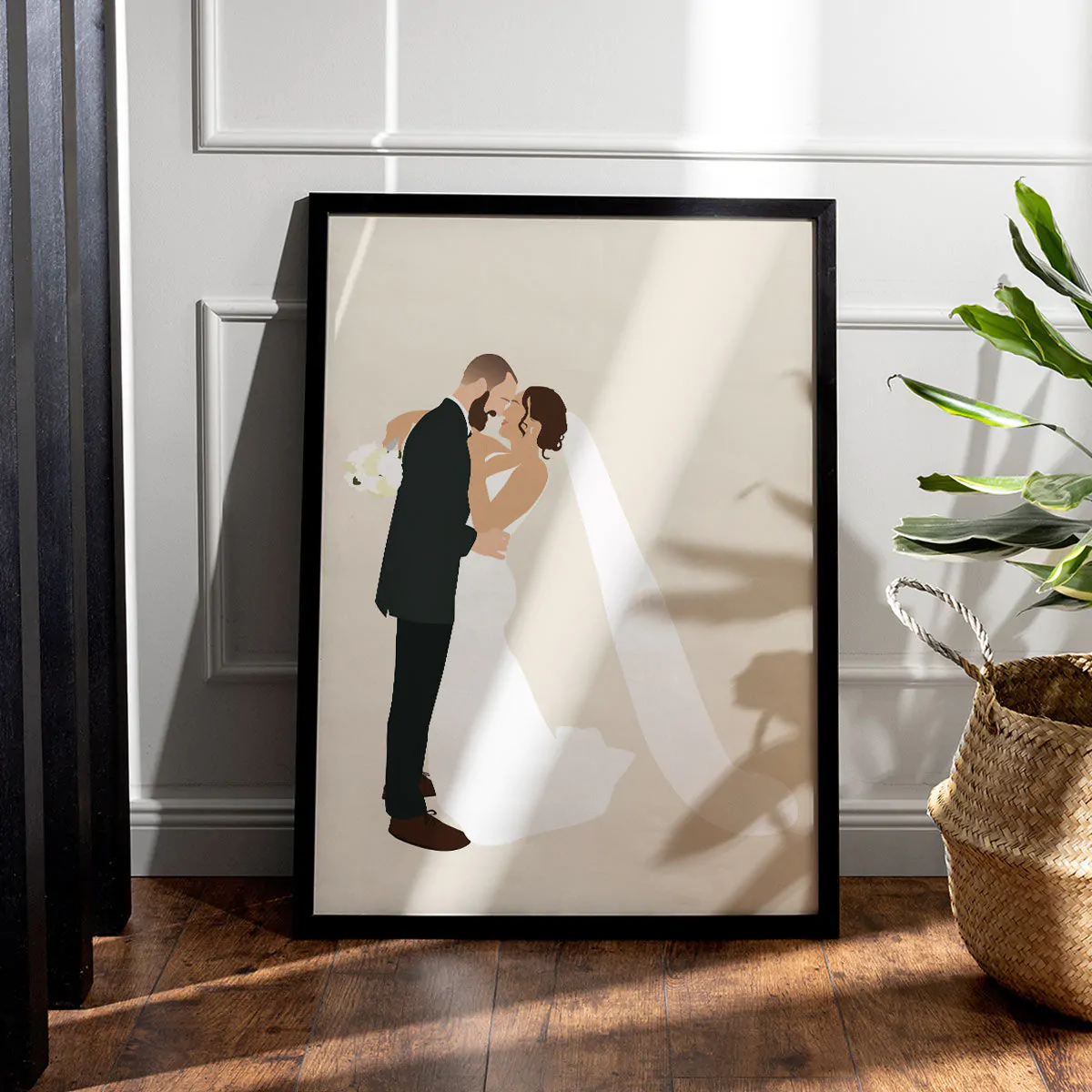 Custom Illustration 2 Person Poster