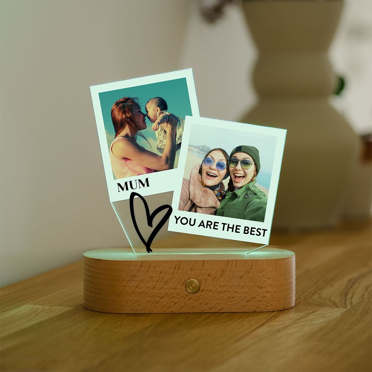 Personalised Polaroid-style LED Lamp