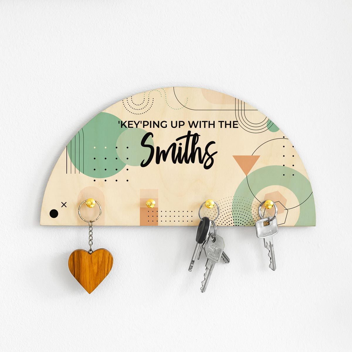 Personalised Wooden Key Holder